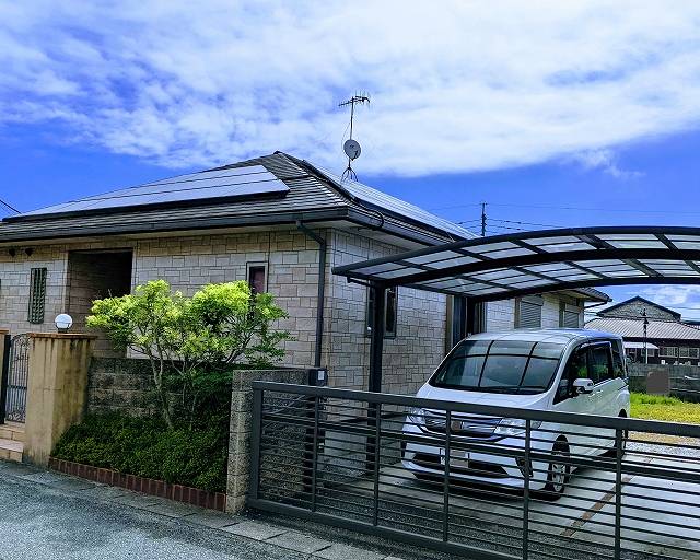 事務所と駐車場を住宅と兼用